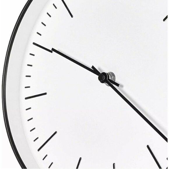 RCA RCWC10BW Wall Clock, 10" Round - Black New in Box - Picture 5 of 6